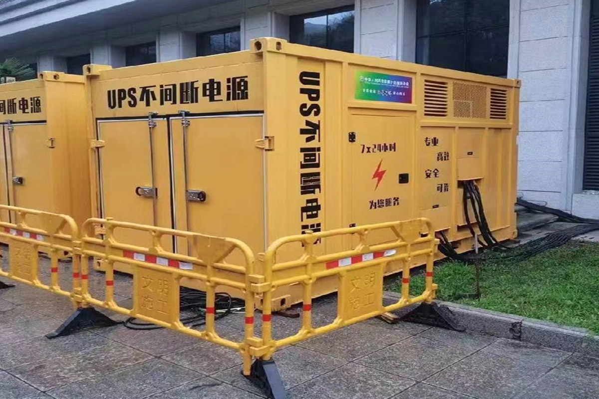 南木林发电机租赁施工现场